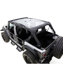 Rampage Products 90525 Mesh Extended Shade Top Brief for 07-18 Jeep Wrangler Unlimited JK 4 Door