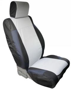 Rampage Products 5057721 Polycanvas Front Seat Covers in Black & Gray for 07-12 Jeep Wrangler JK