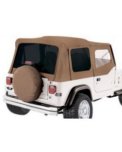 Rampage Products 994170423 Replacement Driver Side Tinted Window in Spice for 87-95 Jeep Wrangler YJ Rampage Complete or Rampage Replacement Soft Tops ONLY