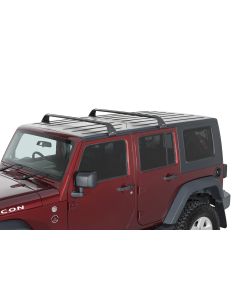 Rhino-Rack SG59 Gutter-Mount Vortex 2-Bar Roof Rack for 07-21 Wrangler JL, JK Unlimited, & 20-21 Gladiator JT
