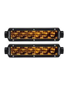 RIG SR-SER 6IN SAE/DOT YELLOW FOG PAIR