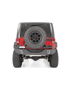 Rough Country 10594A Rock Crawler Rear HD Bumper with Tire Carrier for 07-18 Jeep Wrangler JK