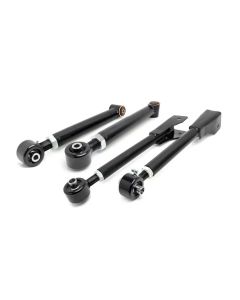 Rough Country 11920 Front Upper & Lower Adjustable Control Arm Kit for 84-06 Jeep Cherokee XJ & Wrangler TJ