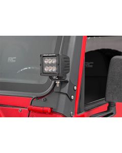 Rough Country 70046 Lower A-Pillar Light Mounts for 97-06 Jeep Wrangler TJ