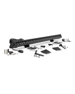 Rough Country  30in LED Light Bar with Hood Mount Kit for 18-22 Jeep Wrangler JL & Gladiator JT