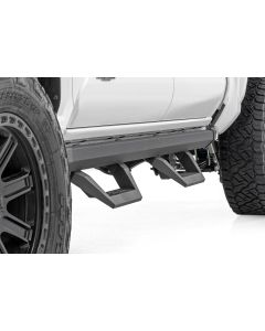 Rough Country 73004 SRX2 Adjustable Aluminum Steps for 24-26 Toyota Tacoma Double Cab