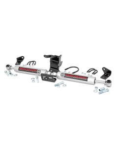 Rough Country 87304 N3 Dual Steering Stabilizer for 18-22 Jeep Wrangler JL & Gladiator JT
