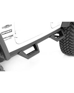 Rough Country 90765B Contoured Drop Steps for 07-18 Jeep Wrangler Unlimited JK