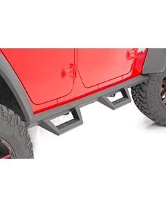 Rough Country 90769A Contoured Drop Steps for 18-19 Jeep Wrangler JL 4-Door Unlimited