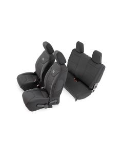 Rough Country 91002A Front & Rear Seat Covers for 08-10 Jeep Wrangler Unlimited JK