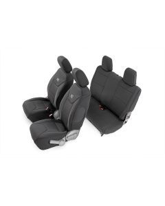 Rough Country 91005 Front & Rear Seat Covers for 07-10 Jeep Wrangler JK 2 Door
