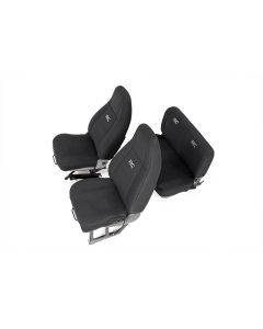 Rough Country 91008 Front & Rear Seat Covers for 87-90 Jeep Wrangler YJ