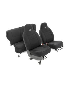 RC FR/RR SEAT COVERS BLK 97-01 XJ