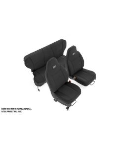 RC FR/RR SEAT CVRS BLK 97-01 XJ DETACH