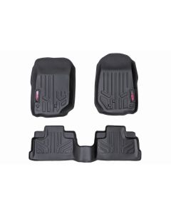 Rough Country M-60112 Front & Rear Heavy Duty Fitted Floor Mats for 18-19 Jeep Wrangler JL 4-Door Unlimited