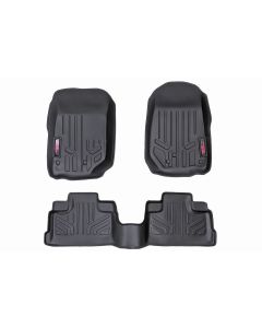 Rough Country  Front & Rear Heavy Duty Fitted Floor Mats for 07-18 Jeep Wrangler Unlimited JK