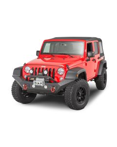 Rugged Ridge  Spartan Front Bumper with High Clearance Ends & Overrider for 07-18 Jeep Wrangler JK 