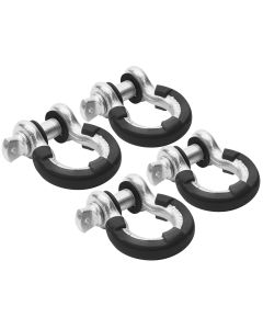 RUR D-RING ISOLATORS 3/4IN BLACK 4PK