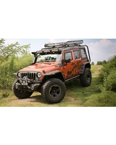Rugged Ridge 11640.09 Hurricane Flat Fender Flares with EU Side Maker in Textured Black for 07-18 Jeep Wrangler JK
