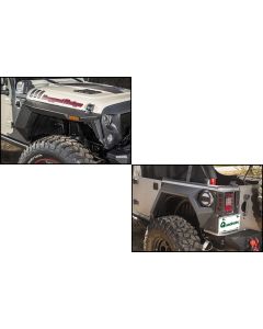 Rugged Ridge 11615.06 XHD Armor Fenders and Liner Kit for 07-18 Jeep Wrangler Unlimited JK