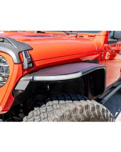 Rugged Ridge 11641.13 Front Metal Max Fender Flare Kit for 18-23 Jeep Wrangler JL and Gladiator JT