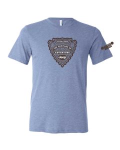 Jeep Merchandise  Mens Jeep Arrowhead Short Sleeve T-Shirt in Blue 