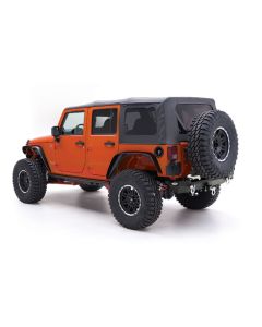 Smittybilt 9085235 Replacement Soft Top with Tinted Windows in Black Diamond for 10-18 Jeep Wrangler Unlimited JK 4 Door