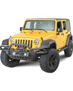 Smittybilt  SRC Gen2 Front Bumper with Quadratec LED Fog Lights Kit for 07-18 Jeep Wrangler JK