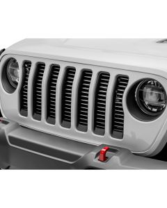 T-Rex 6204946 Billet Tubular 1-Pc Silver Grille  for 18-19 Jeep Wrangler JL