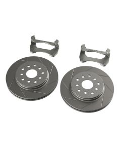 Teraflex 4303490 Front Big Rotor Kit with Slotted Rotors for 07-18 Jeep Wrangler JK
