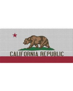 UTS JK CALIFORNIA FLAG GRILL INSERT