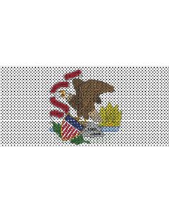 UTS JK ILLINOIS FLAG GRILL INSERT