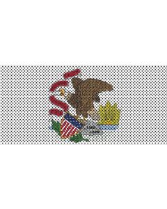 UTS JL ILLINOIS FLAG GRILL INSERT WITH TRAIL CAMERA