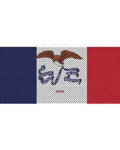 UTS JK IOWA FLAG GRILL INSERT