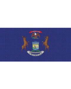 UTS JK MICHIGAN FLAG GRILL INSERT