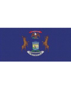UTS JK MICHIGAN FLAG GRILL INSERT