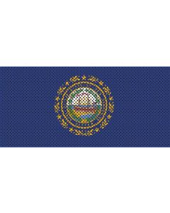 UTS JK NEW HAMPSHIRE FLAG GRILL INSERT