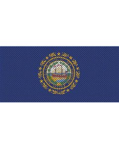 UTS JK NEW HAMPSHIRE FLAG GRILL INSERT
