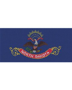 UTS JK NORTH DAKOTA FLAG GRILL INSERT