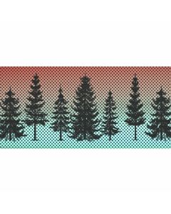 UTS JK PINE TREES RED SKY GRILL INSERT