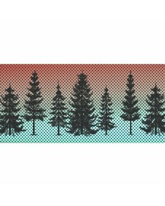 UTS JK PINE TREES RED SKY GRILL INSERT
