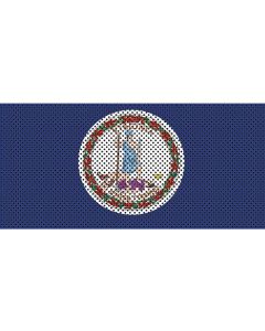 UTS JK VIRGINIA FLAG GRILL INSERT