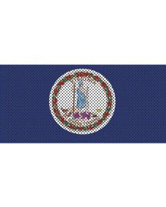 UTS JK VIRGINIA FLAG GRILL INSERT