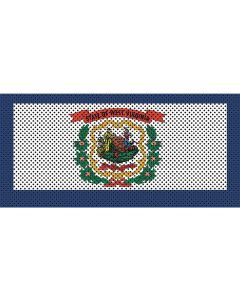 UTS JK WEST VIRGINIA FLAG GRILL INSERT