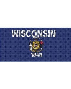 UTS JK WISCONSIN FLAG GRILL INSERT