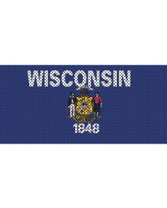 UTS JK WISCONSIN FLAG GRILL INSERT
