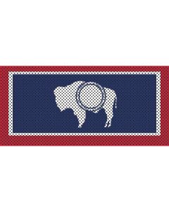 UTS JK WYOMING FLAG GRILL INSERT