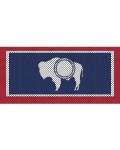 UTS JK WYOMING FLAG GRILL INSERT
