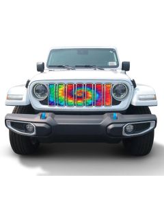 Under The Sun Inserts  Tie Dye Grille Insert for 24 Jeep Wrangler JL and Gladiator JT