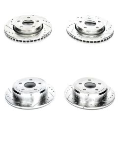 FR/RR Evolution Drilled, Slotted & Zinc Plated Rotors-07-18 JK